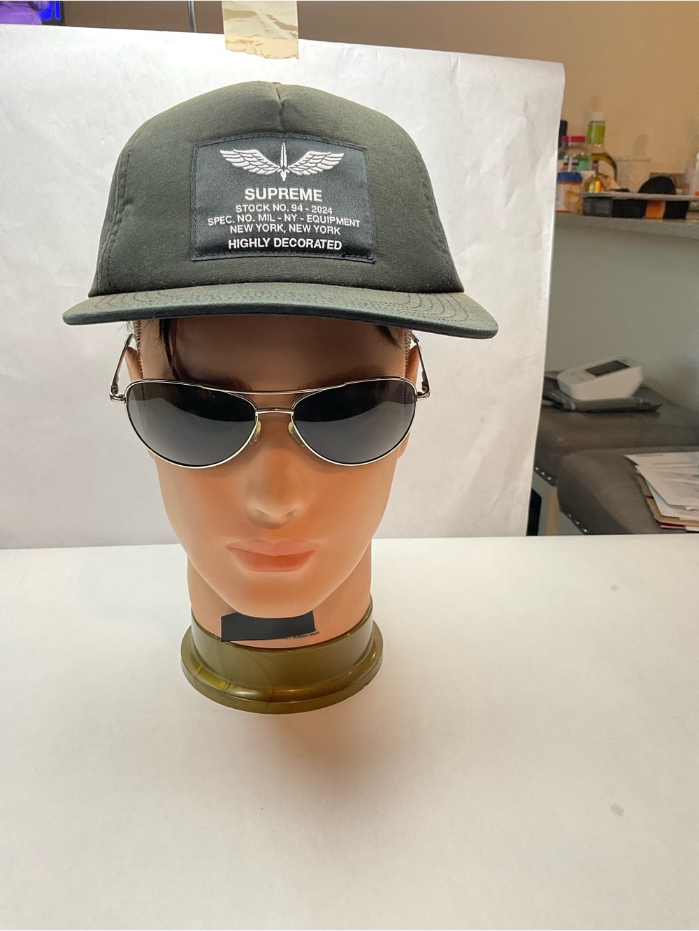 Supreme Surplus 5-Panel Hat Black Snapback SS24 Supreme NY 2024